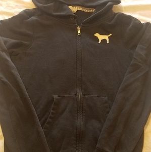 VS Pink zip up hoodie